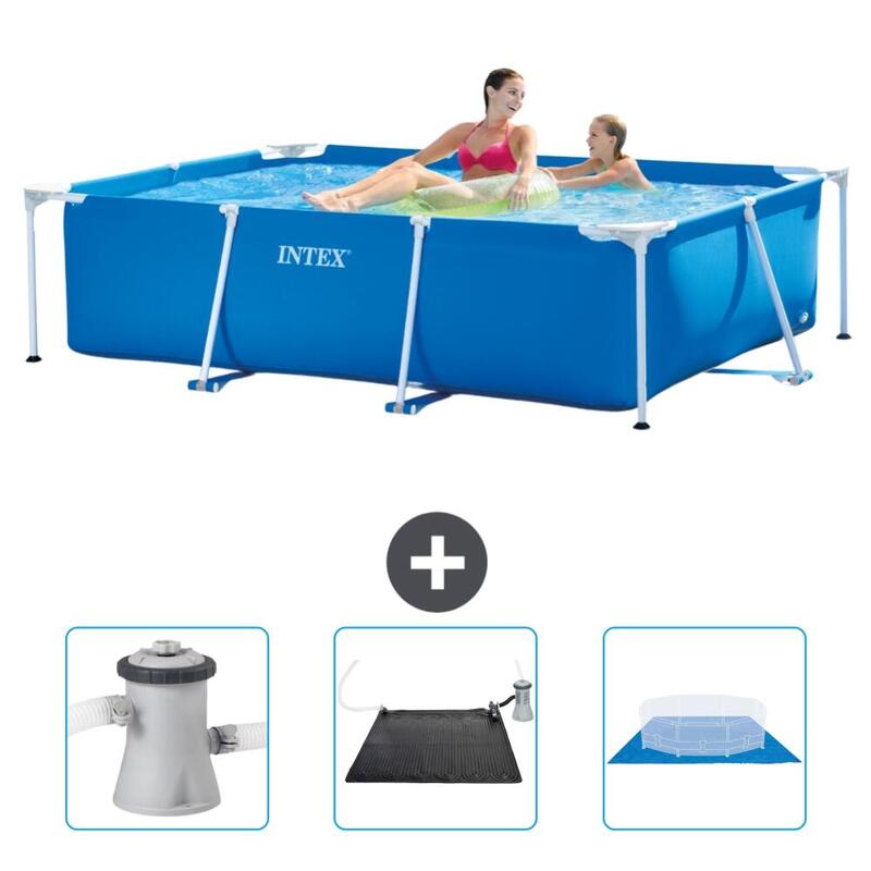 Piscine rectangulaire Intex 220x150x60 cm avec Accessoires - 2827079