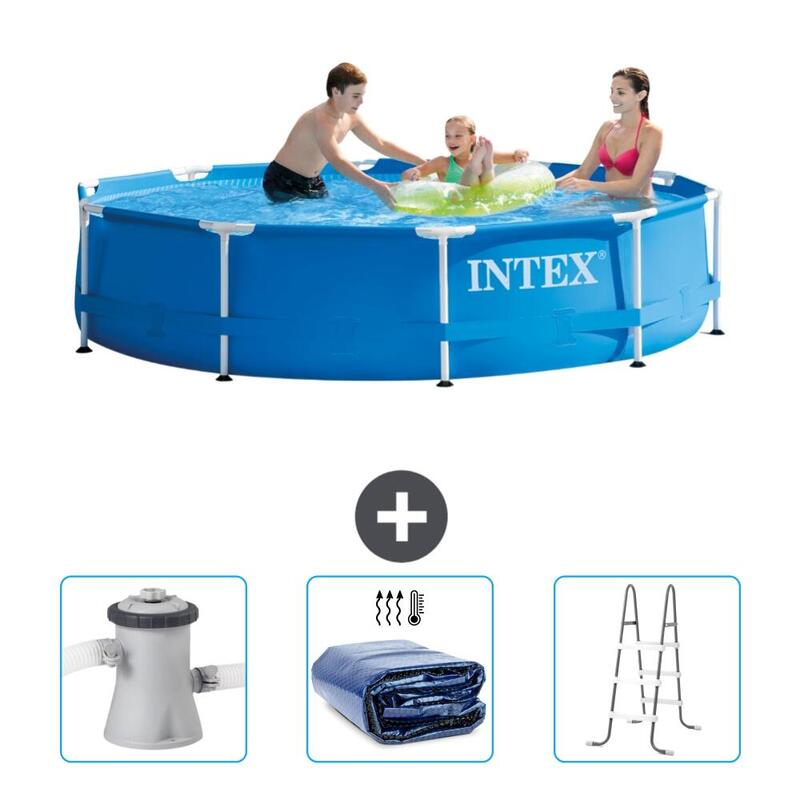 Piscine à cadre rond Intex 305x76 cm avec Accessoires - 2820083