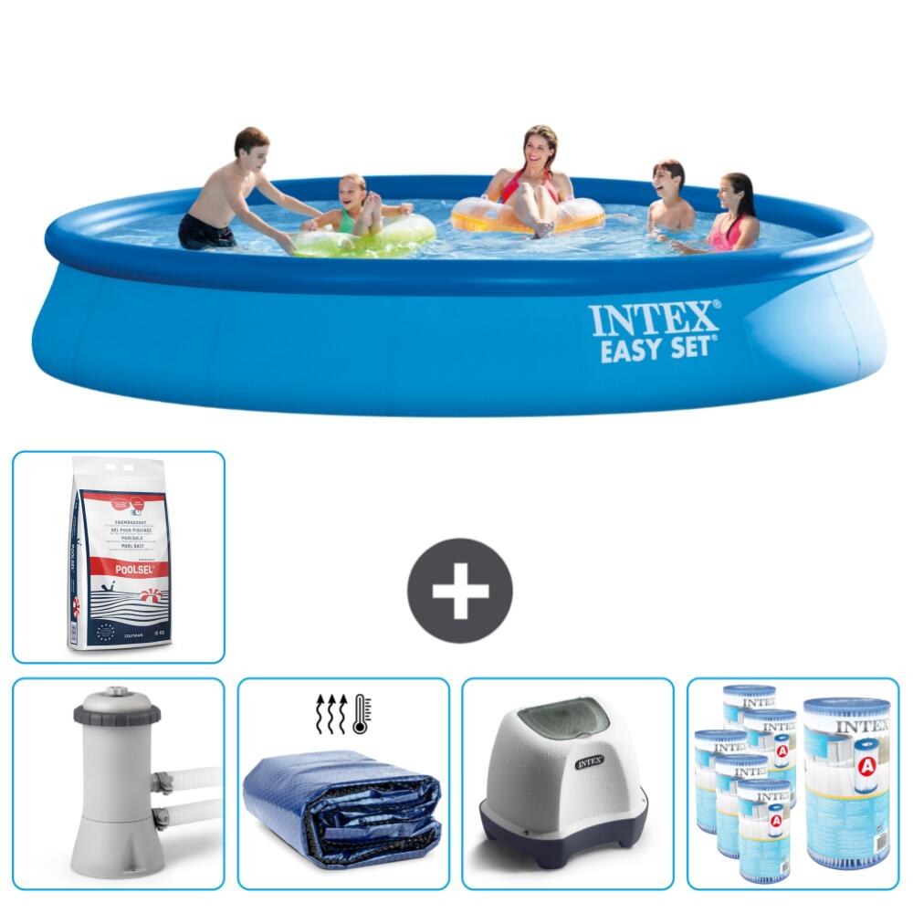 Intex - Piscine Gonflable Ronde Intex - 457x84 Cm Avec Accessoires - 2815856 - Piscine - Bleu - Taille Unique - Decathlon