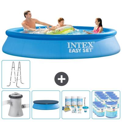 Intex rond opblaasbaar zwembad - 305x61 cm met accessoires - 2811820