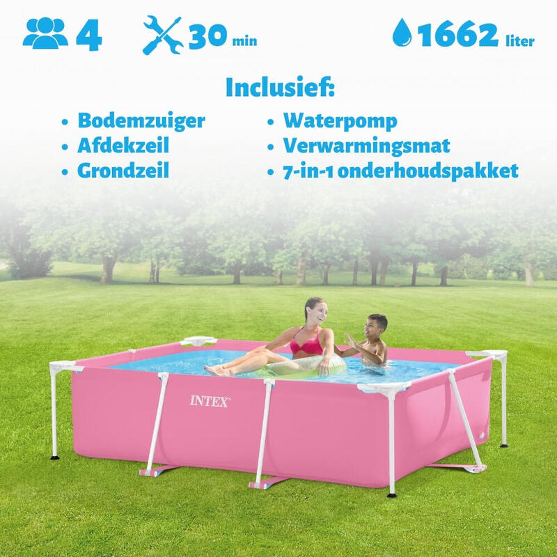 Piscine rectangulaire Intex 220x150x60 cm avec Accessoires - 2826697