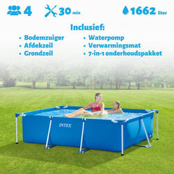 Piscine rectangulaire Intex 220x150x60 cm avec Accessoires - 2827097