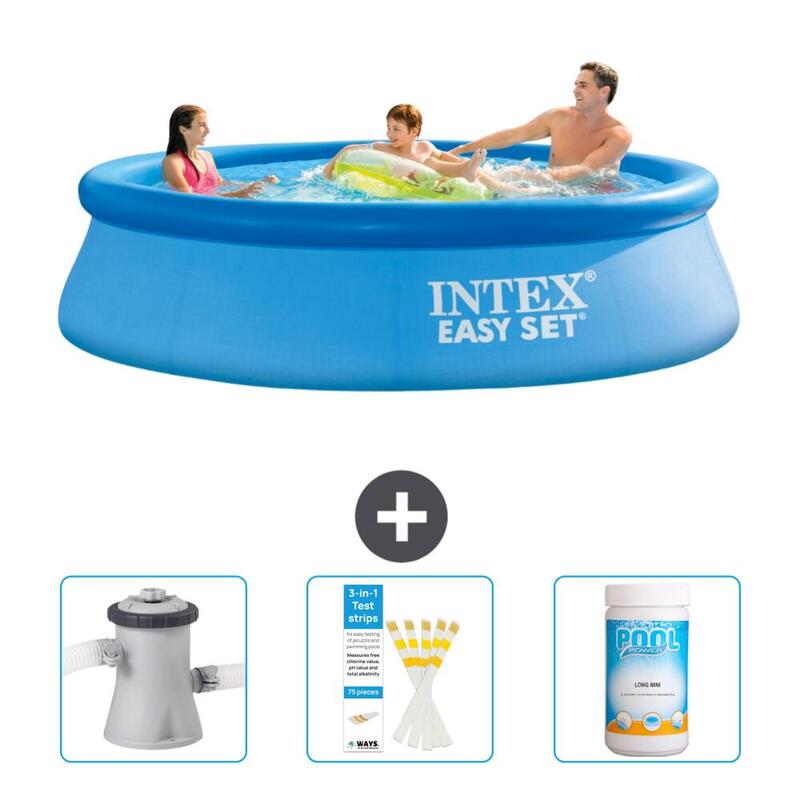 Piscine Gonflable Ronde Intex - 305x76 cm avec Accessoires - 2812073