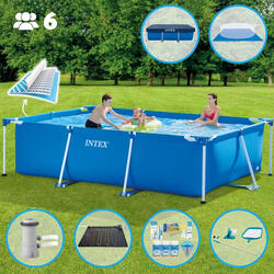 Piscine rectangulaire Intex 300x200x75 cm avec Accessoires - 2827297
