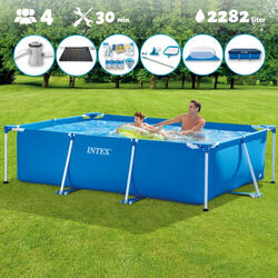 Piscine rectangulaire Intex 260x160x65 cm avec Accessoires - 2827197