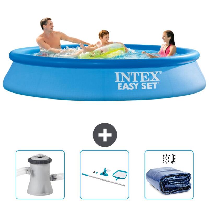 Piscine Gonflable Ronde Intex - 305x61 cm avec Accessoires - 2811681