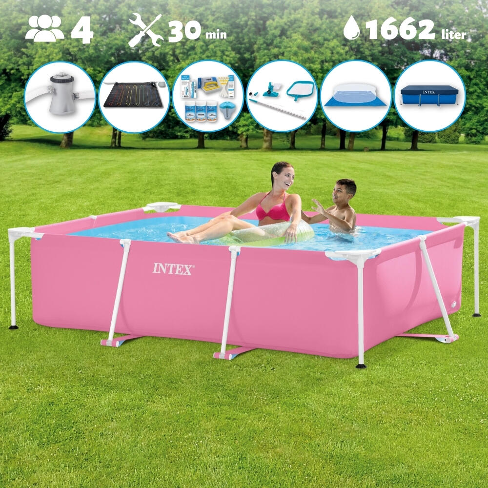 INTEX Intex Rechthoekig Frame Zwembad 220x150x60 cm met Accessoires - 2826697