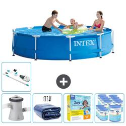 Piscine à cadre rond Intex 305x76 cm avec Accessoires - 2820226