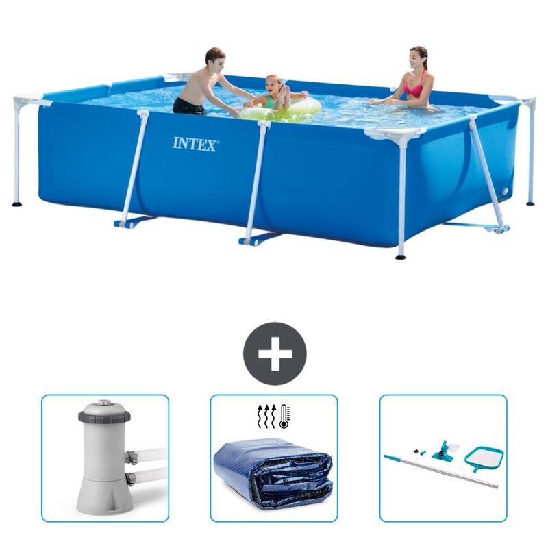 Piscine rectangulaire Intex 300x200x75 cm avec Accessoires - 2827278