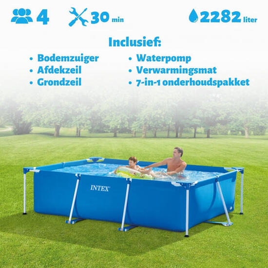 Piscine rectangulaire Intex 260x160x65 cm avec Accessoires - 2827197