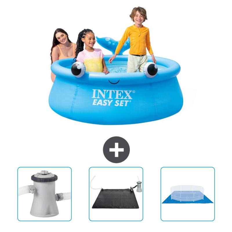 Piscine Gonflable Ronde Intex - 183x51 cm - Baleine avec Accessoires - 2610279