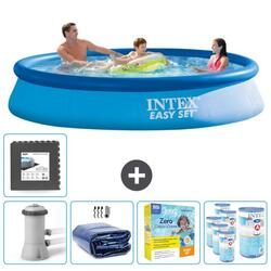 Piscine Gonflable Ronde Intex - 366x76 cm avec Accessoires - 2813224