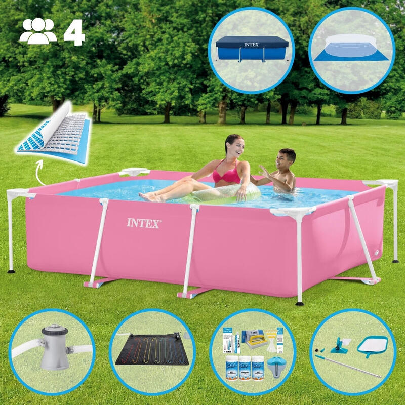 Piscine rectangulaire Intex 220x150x60 cm avec Accessoires - 2826697