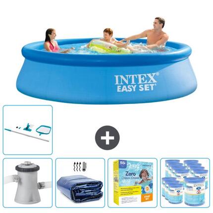 Piscine Gonflable Ronde Intex - 305x76 cm avec Accessoires - 2812228