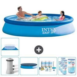 Piscine Gonflable Ronde Intex - 366x76 cm avec Accessoires - 2813215
