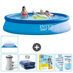 Piscine Gonflable Ronde Intex - 396x84 cm avec Accessoires - 2814222