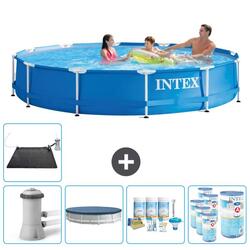 Piscine à cadre rond Intex 366x76 cm avec Accessoires - 2821218