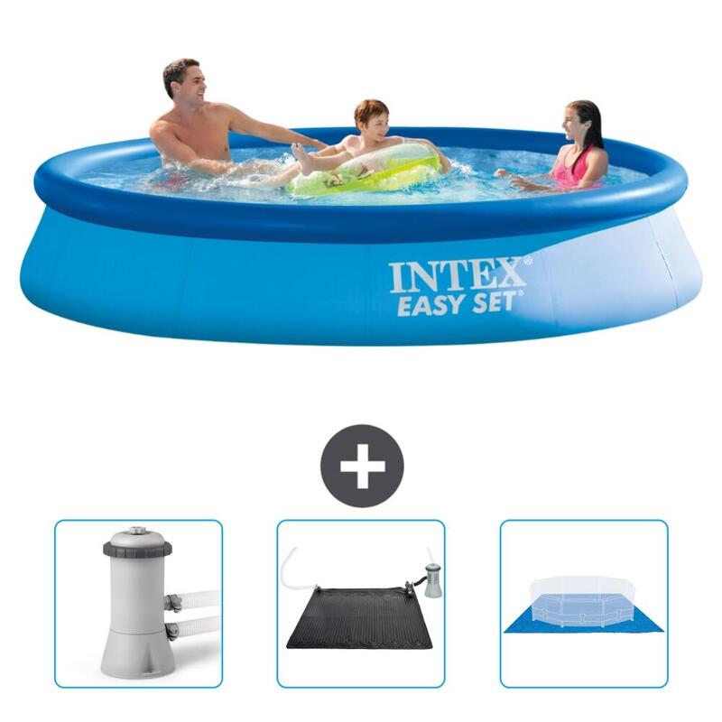 Piscine Gonflable Ronde Intex - 366x76 cm avec Accessoires - 2813079