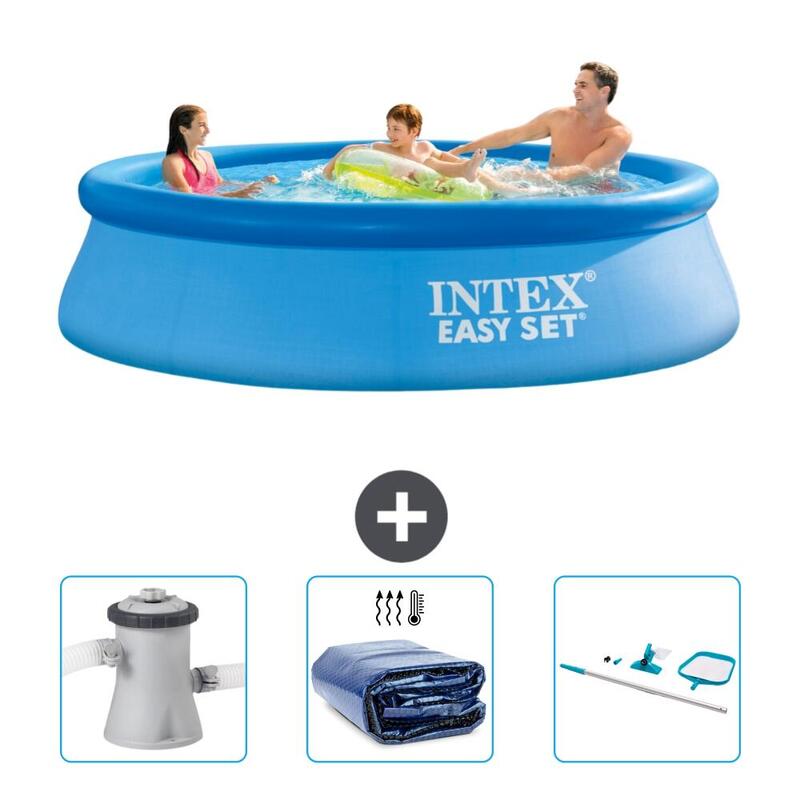 Piscine Gonflable Ronde Intex - 305x76 cm avec Accessoires - 2812078