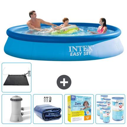 Piscine Gonflable Ronde Intex - 366x76 cm avec Accessoires - 2813225
