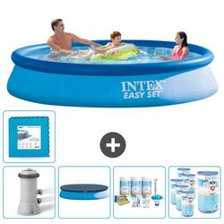Piscine Gonflable Ronde Intex - 366x76 cm avec Accessoires - 2813216