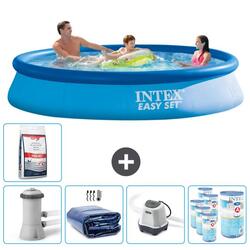 Piscine Gonflable Ronde Intex - 366x76 cm avec Accessoires - 2813255