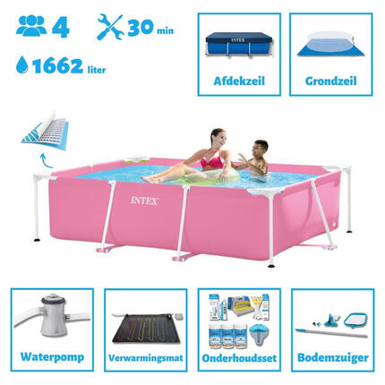 Piscine rectangulaire Intex 220x150x60 cm avec Accessoires - 2826697