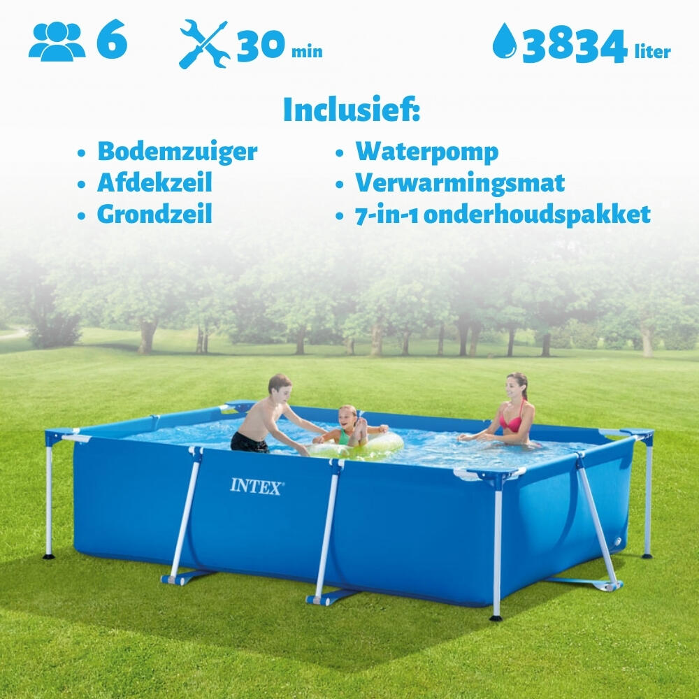 Intex - Piscine Rectangulaire Intex 300x200x75 Cm Avec Accessoires - 2827297 - Piscine - Bleu - Taille Unique - Decathlon