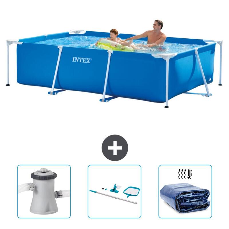 Piscine rectangulaire Intex 260x160x65 cm avec Accessoires - 2827181