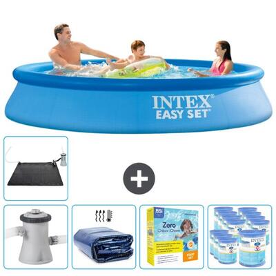 Intex rond opblaasbaar zwembad - 305x61 cm met accessoires - 2811825