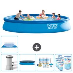 Piscine Gonflable Ronde Intex - 457x84 cm avec Accessoires - 2815815