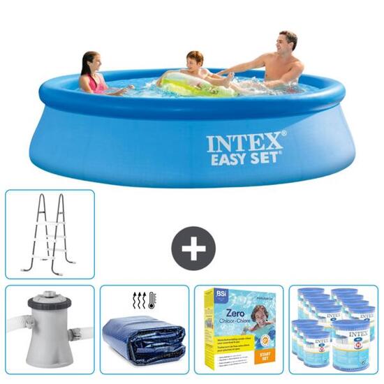 Piscine Gonflable Ronde Intex - 305x76 cm avec Accessoires - 2812227