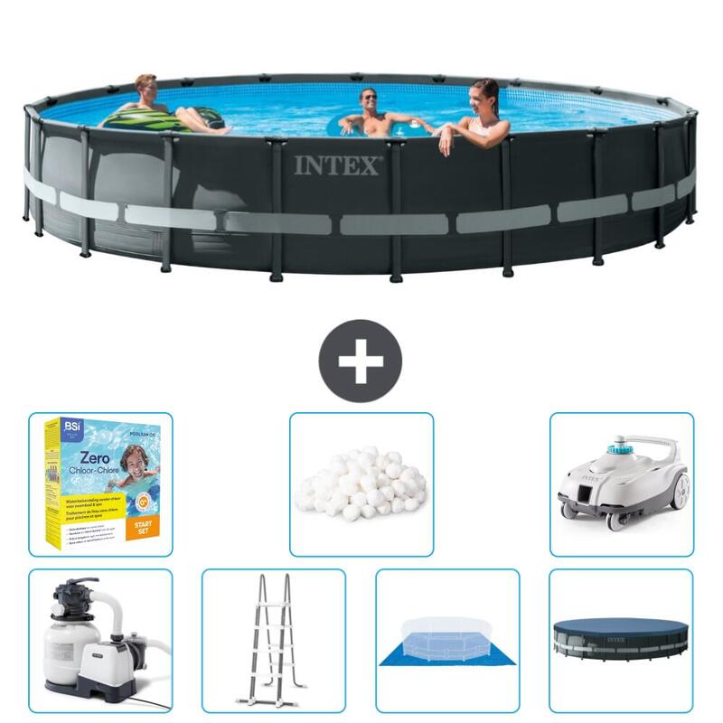 Piscine Intex ronde Ultra XTR Frame 610x122 cm avec Accessoires - 2633451