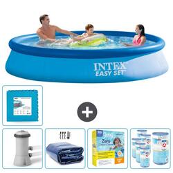 Piscine Gonflable Ronde Intex - 366x76 cm avec Accessoires - 2813223