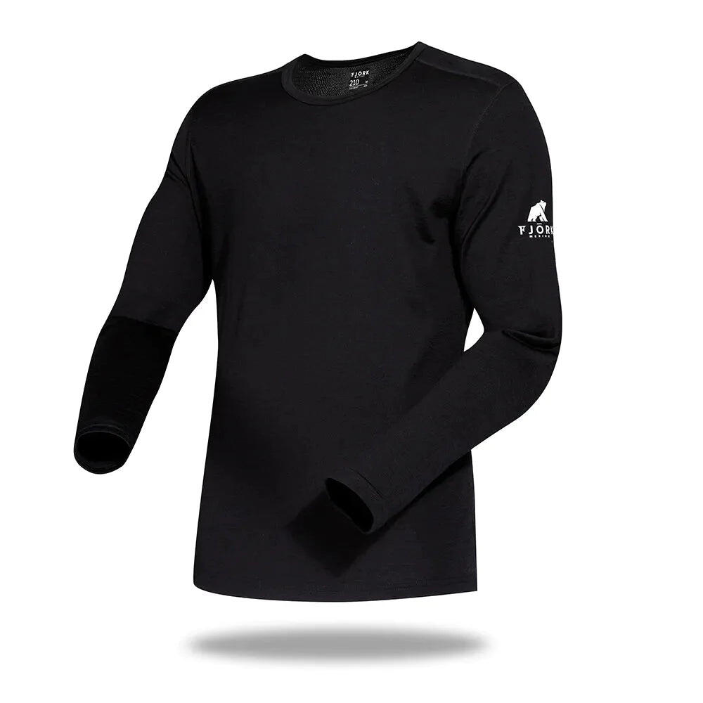 Men's 100% merino wool long-sleeved T-shirt - Finn 210