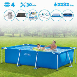 Piscine rectangulaire Intex 260x160x65 cm avec Accessoires - 2827197