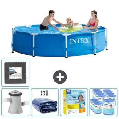 Intex rond frame zwembad 305x76 cm met accessoires - 2820224