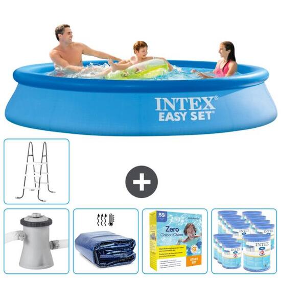 Piscine Gonflable Ronde Intex - 305x61 cm avec Accessoires - 2811827