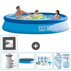 Piscine Gonflable Ronde Intex - 366x76 cm avec Accessoires - 2813217