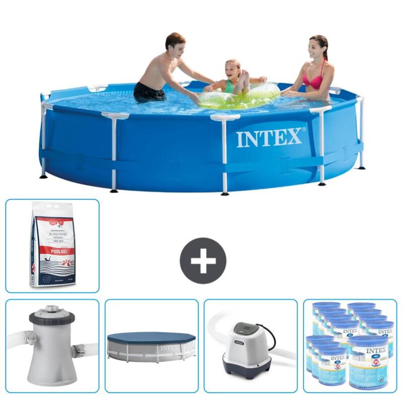 Piscine à cadre rond Intex 305x76 cm avec Accessoires - 2820255