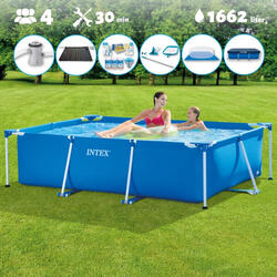 Piscine rectangulaire Intex 220x150x60 cm avec Accessoires - 2827097