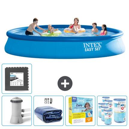 Piscine Gonflable Ronde Intex - 457x84 cm avec Accessoires - 2815824