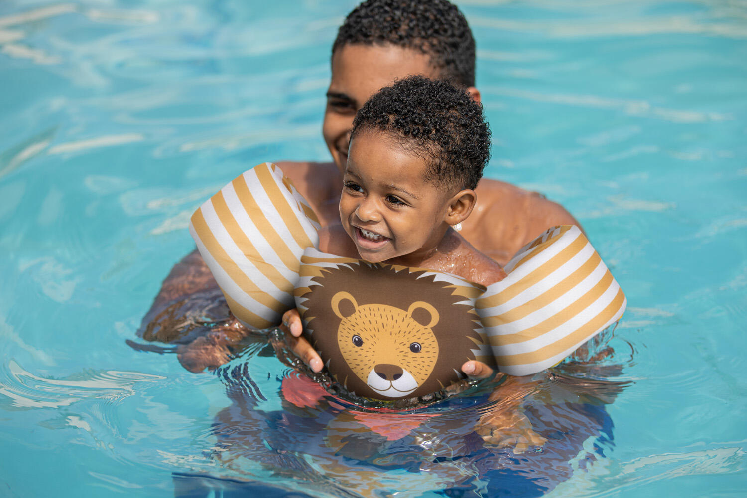 Ceinture de natation - Marron/Blanc - Flow - 2/6 Ans 2/6