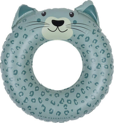 Opblaasbare drijver swim essentials leopard licht roze