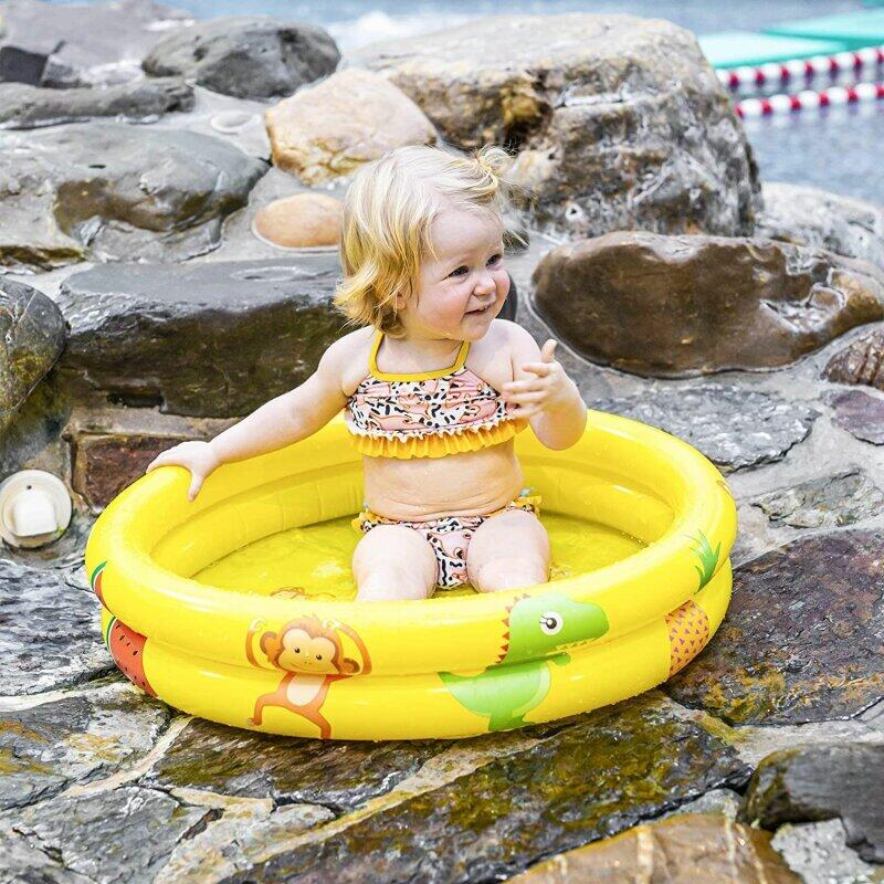 Swim Essentials Swimming Pool 60 cm Gelb 60 x 17 cm 5/7