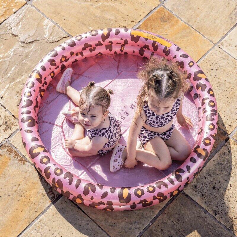 Swim Essentials Baby zwembad panterprint roségoud 100x15 cm 6/7