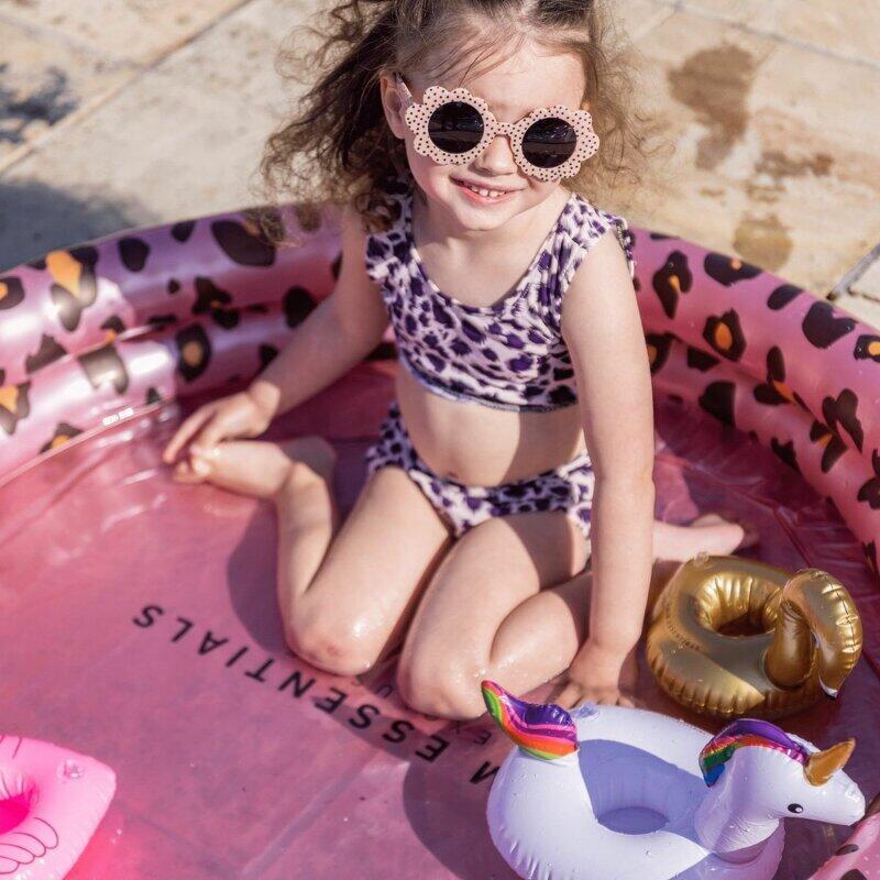 Schwimmen  Baby Pool 100cm  Rose Gold Leopard