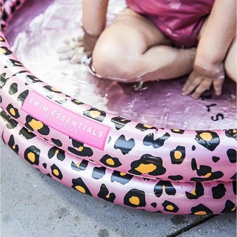 Swim Essentials Baby zwembad panterprint roségoud 100x15 cm 3/7