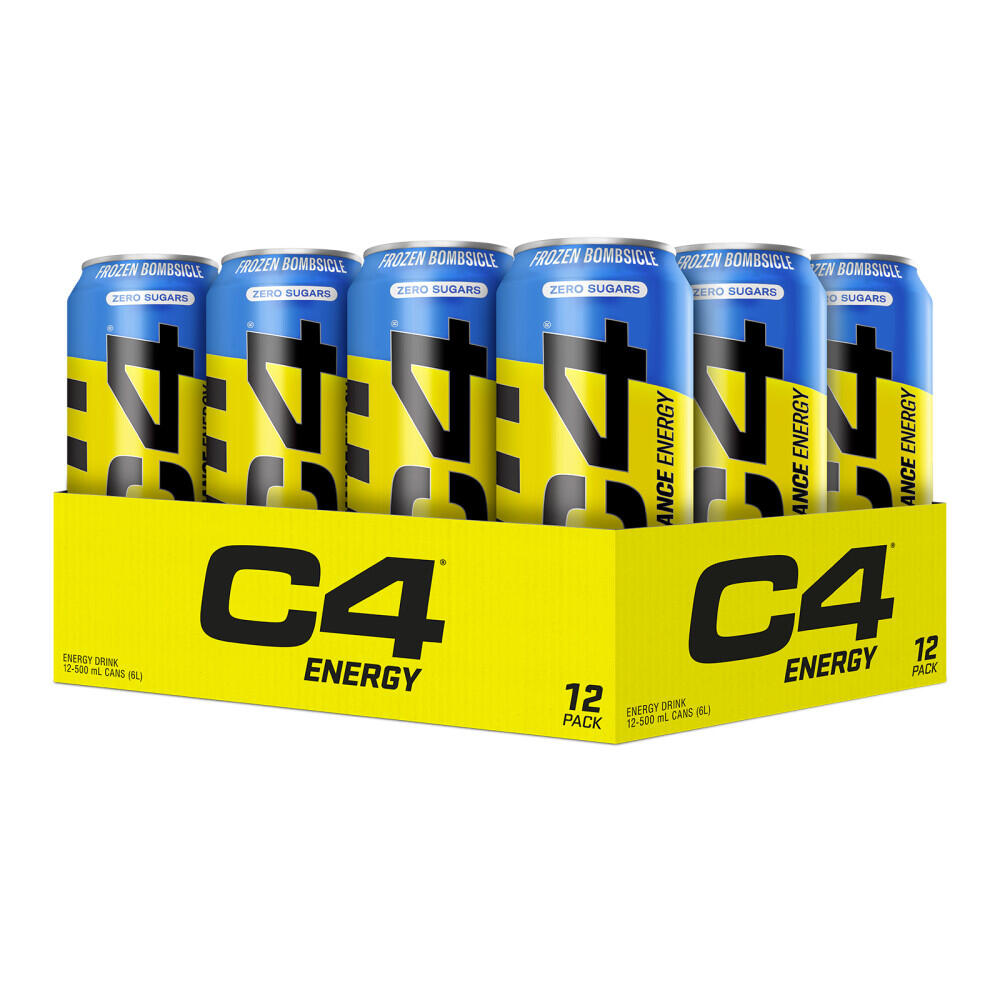 CELLUCOR Bevande energetiche - Bevanda C4 Energy – Ghiacciolo Ghiacciato Confezione da 12