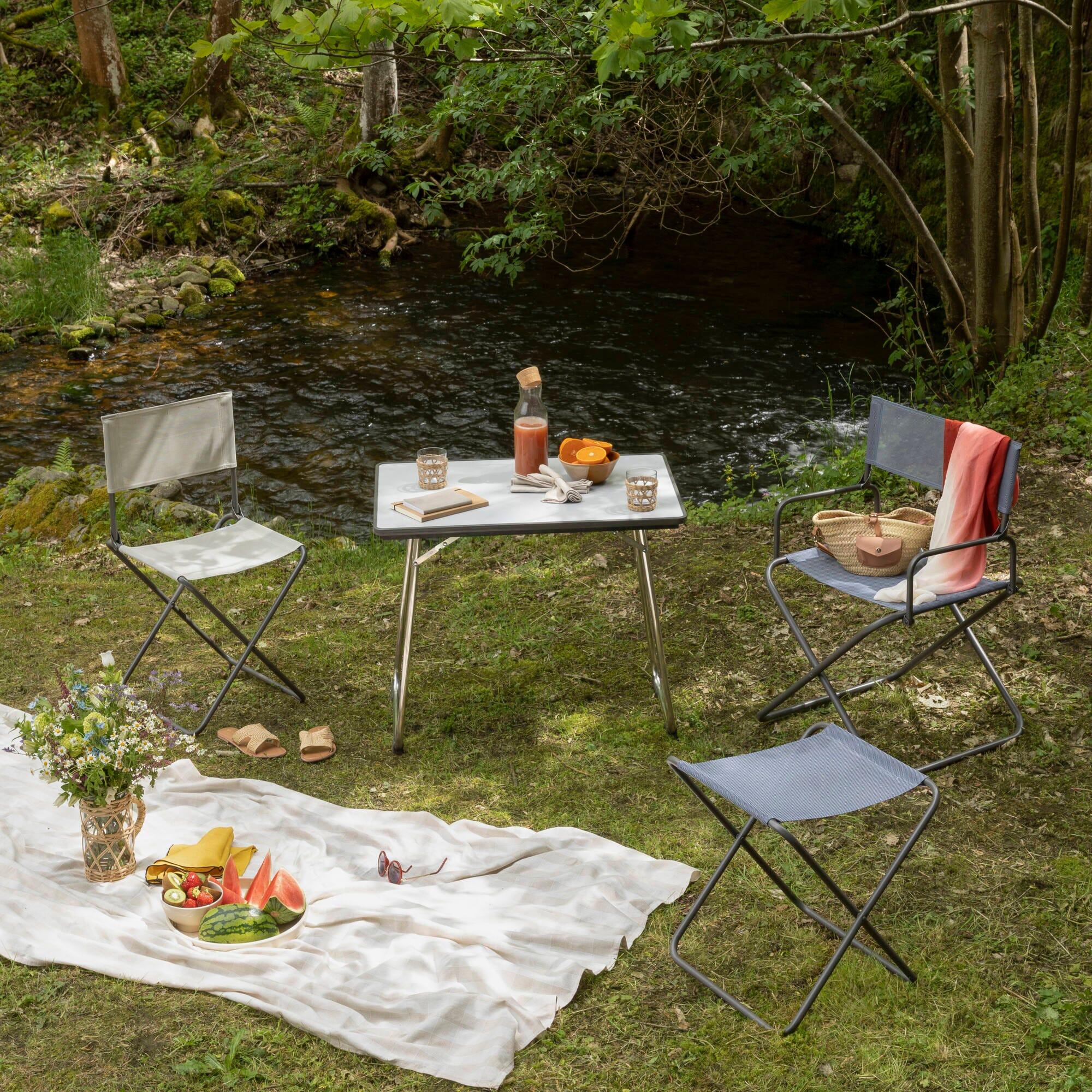 Table De Camping Pliante - Fidji - Mdf - Gris Carbon - Lafuma Mobilier 5/7